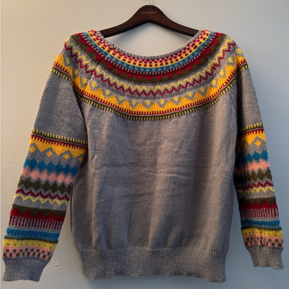 Colorful Patterned Sweater Size XL - Picture 1 of 9